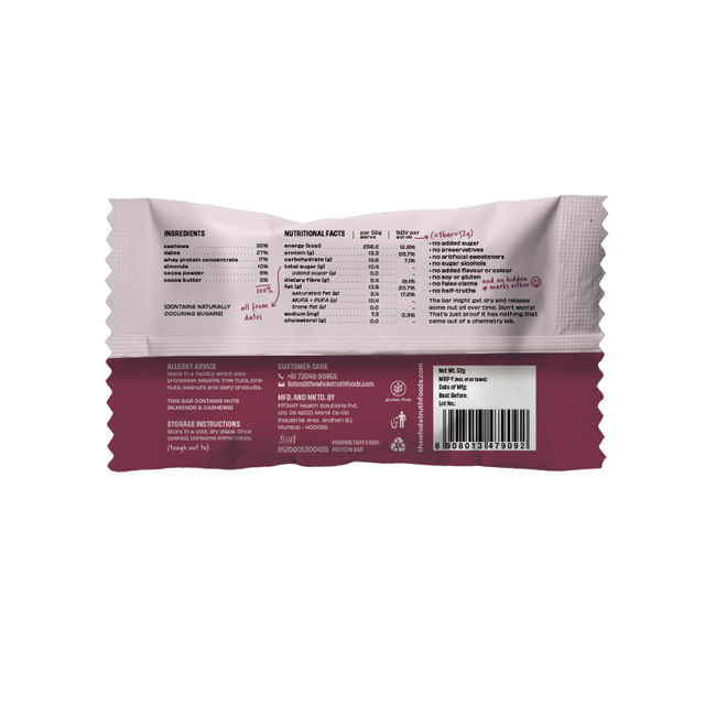 The Whole Truth Double Cocoa Protein Bar