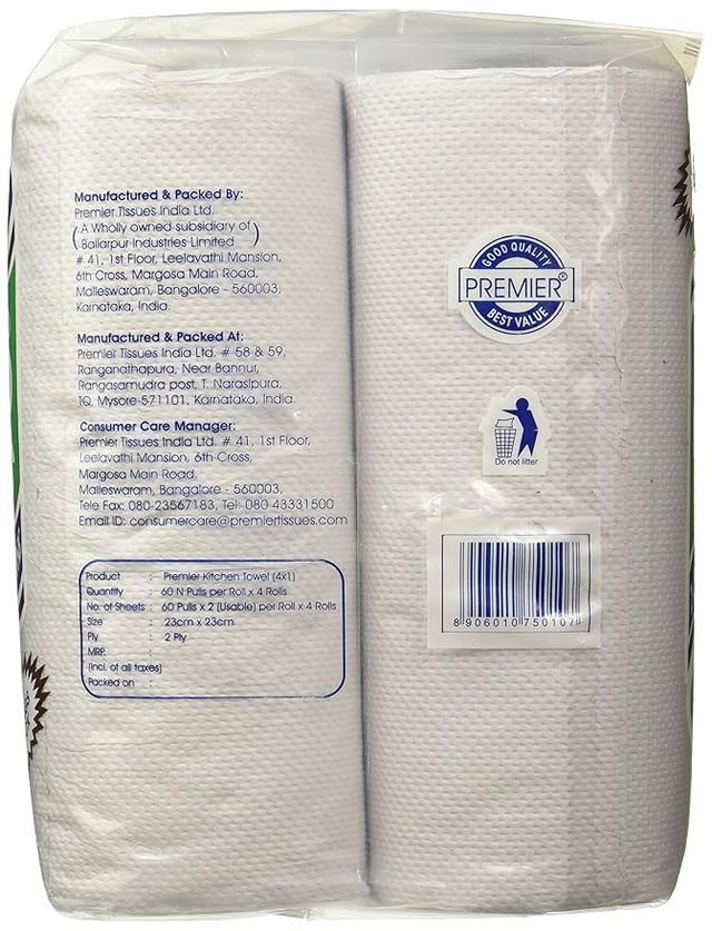 Premier Kitchen Towel Roll | Large 4 in 1