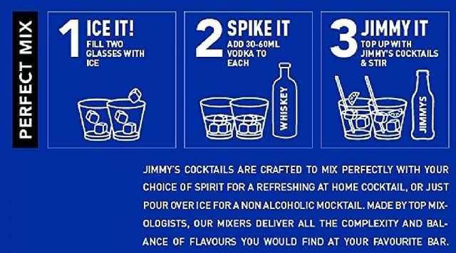 Jimmy's Whiskey Sour - Cocktail Mixer 250 ml Combo