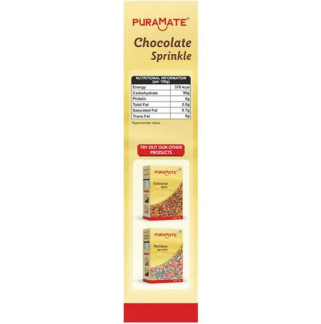 Puramate Chocolate Sprinkle for (Cake/Muffin)