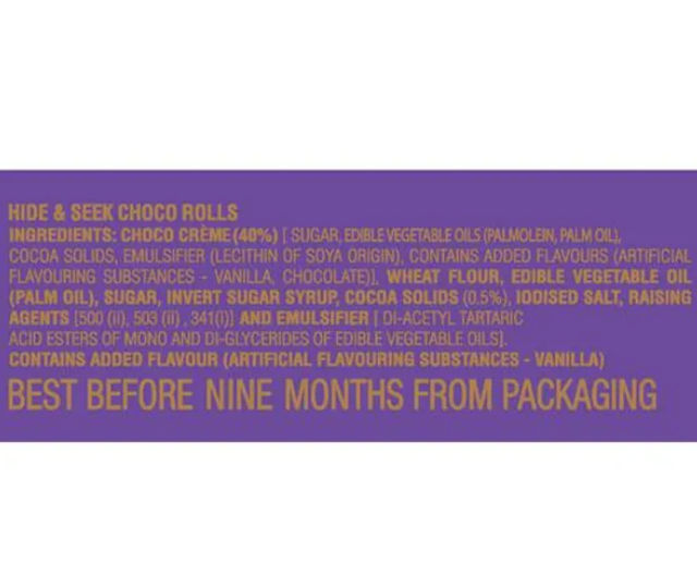 Parle Hide & Seek Choco Roll Choco Rolls