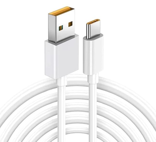 Sounce Realme 65W Super Vooc Charge | Data Sync Fast Charging Type - C Cable - White
