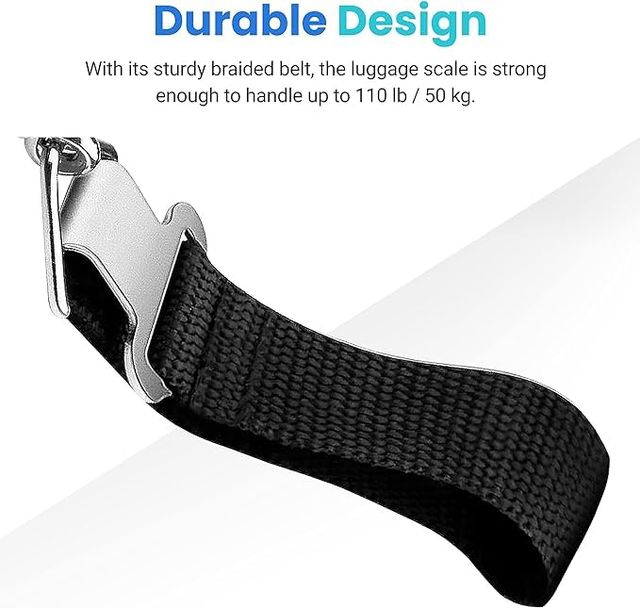 Themisto Th-Ws11 Digital Luggage Scale With Target Value Setting (50 kg) - Silver
