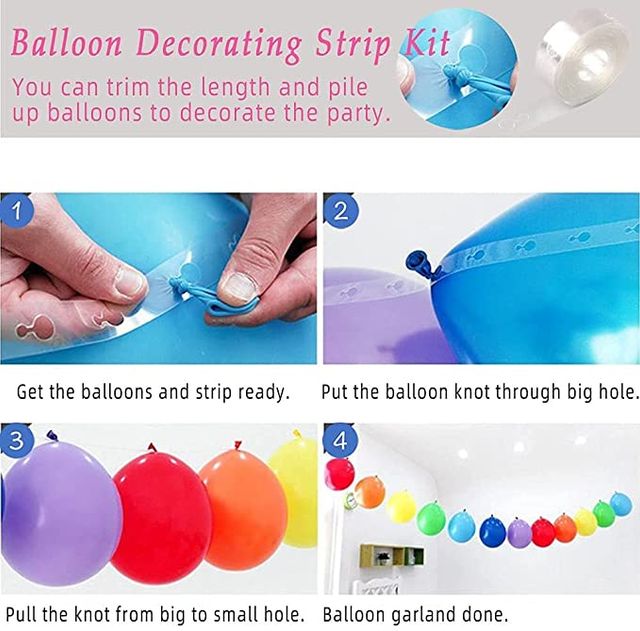 Balloon Metallic 50 Pcs & Balloon Arch Tape