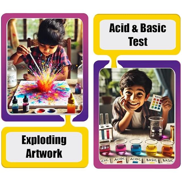 Physics Wallah Curious Jr 150+ Experiments Science Explorer Kit | Multicolor