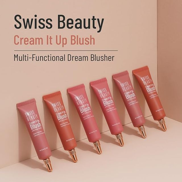 Swiss Beauty Cream It Up Blusher With Shea Butter - 5 Cheek-o-pink