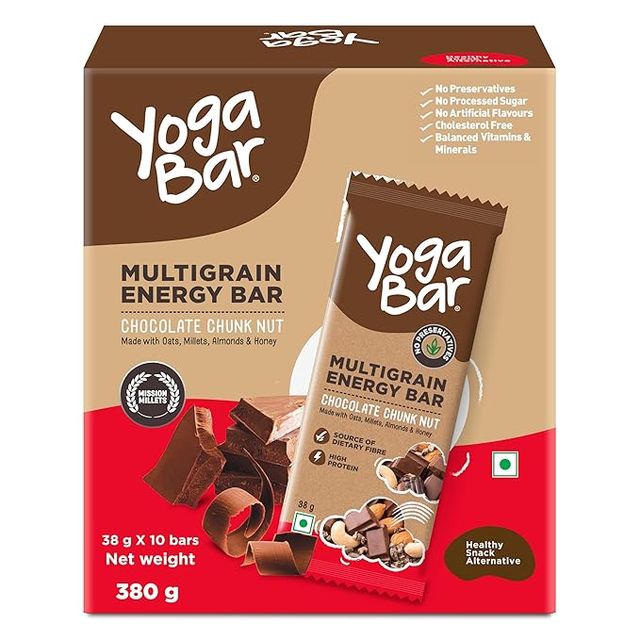 Yoga bar Energy Bar Chocolate Chunk Pack Of 10