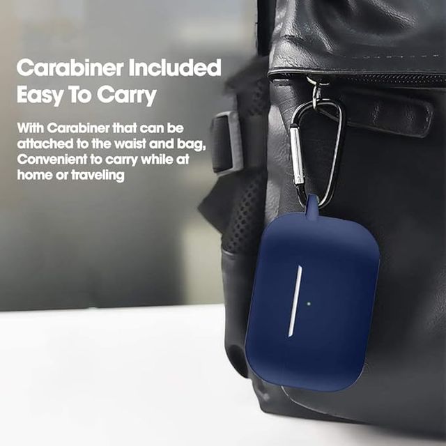 Sounce Premium Silicone Case Cover with Keychain for AirPods Pro | 5-in-1 Set with Anti-Lost Strap 