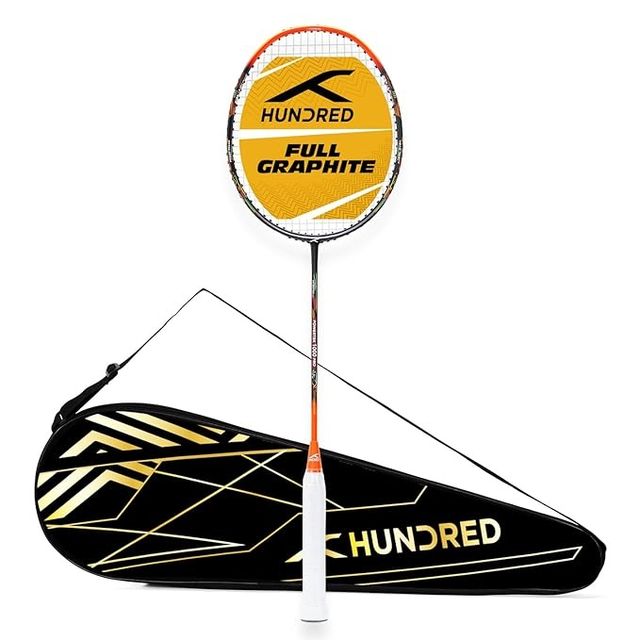 Hundred Powertek 1000 Pro Strung Racket With Full Racket Cover