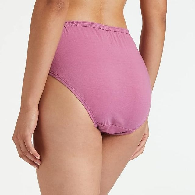 Van Heusen Women Cotton Light Assorted Solid Full Coverage Hipster Panty | Pack of 3 -XL
