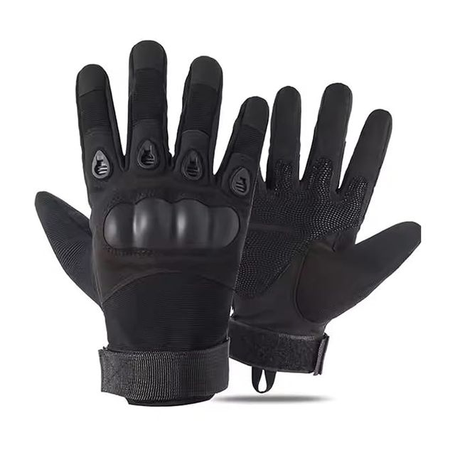 Autoguys Ff|1 Full|Finger Bike Riding Gloves Knuckle Armour Hand Gloves Washable | Size | L, Black (1pc) & Autofy Pro Fit 240 Gsm Unisex Arm Sleeves | Uv Protection | Black (1pc) Combo
