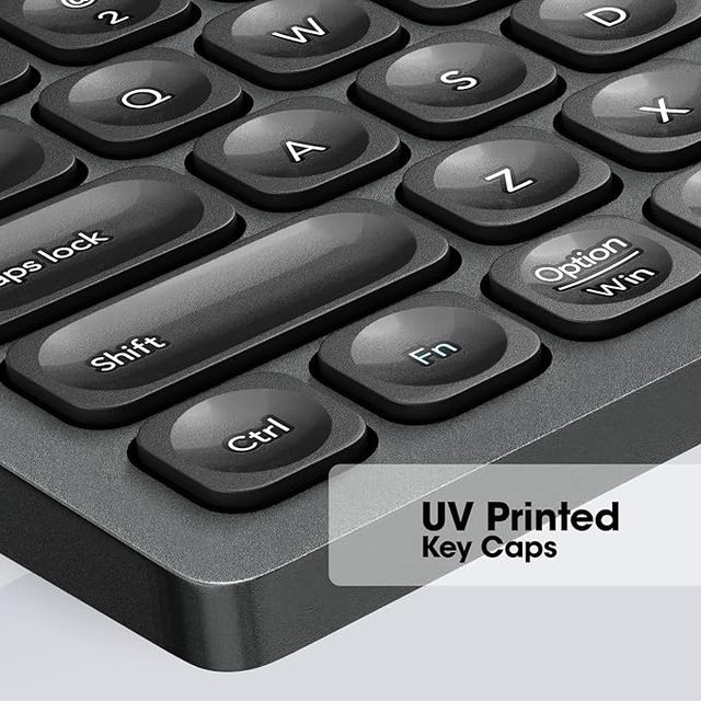 Zebronics K5001Mw Bluetooth 5.0 Keyboard For Mac, Windows, Android, Up To 3 Connections Type C