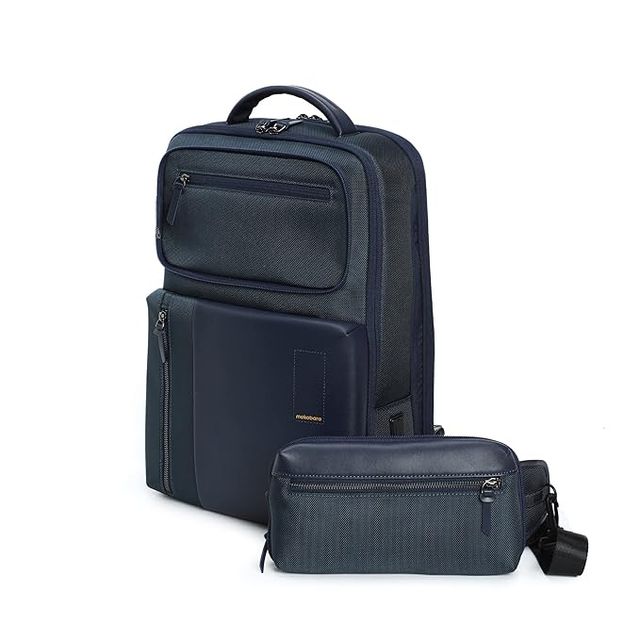 Mokobara Unisex Solid Nylon 23 L Top Handle Laptop Backpack | Blue