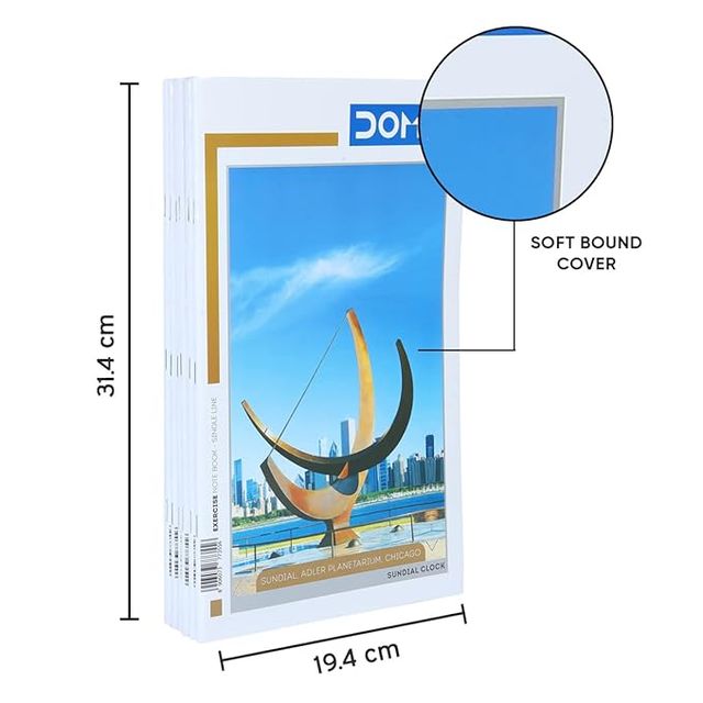 Doms Unruled (Sundial Series)Note Book - 160 Pages