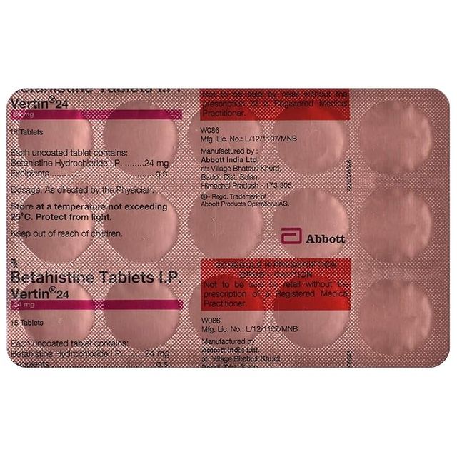 Vertin 24 Tablet