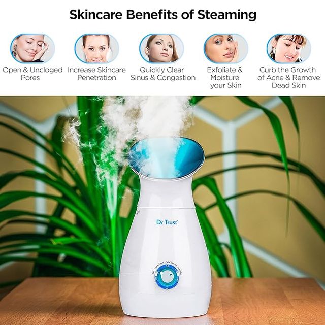 Dr. Trust 3 in 1 Electric Nano Portable Ionic facial Steamer for cough & cold relief