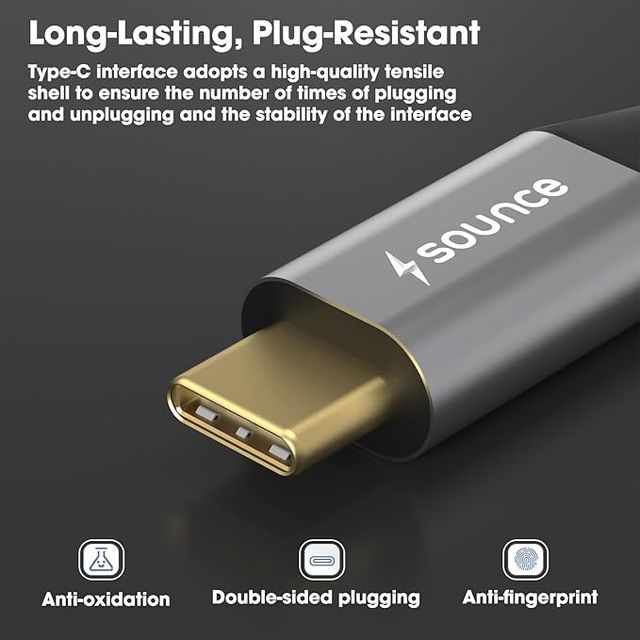 Sounce Usb C To Hdmi Adapter, Type C To Hdmi 4K Adapter (Thunderbolt 3Compatible) (Grey)