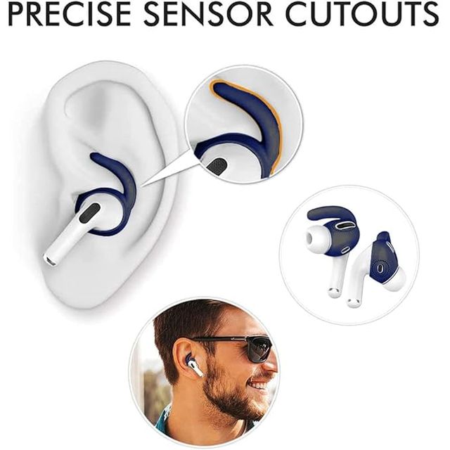 Sounce Premium Silicone Case Cover with Keychain for AirPods Pro | 5-in-1 Set with Anti-Lost Strap 