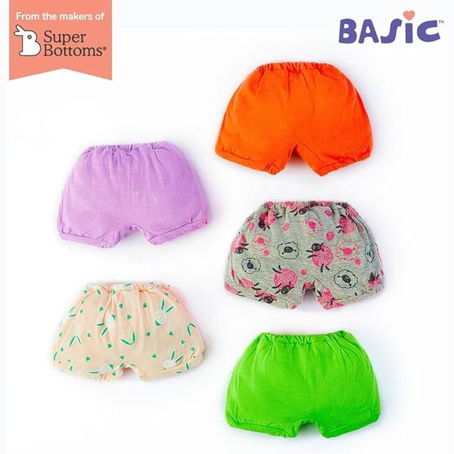 SuperBottoms BASIC Unisex Bloomer 2-3Y | 100% Pure Cotton Super Soft Innerwear