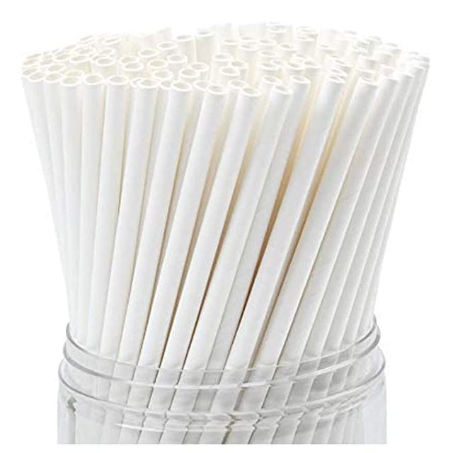 Vinay Trading Disposable Paper Straw - 6 mm | Assorted Color and Design