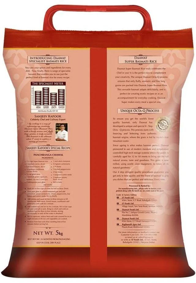 Daawat Super Basmati Rice | Long Grain
