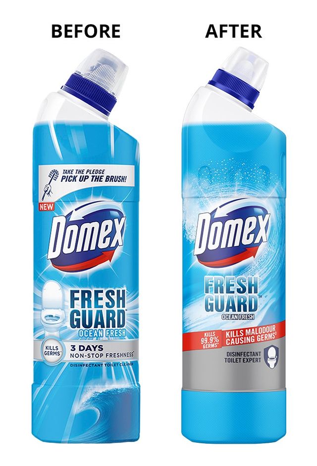Domex Fresh Guard Ocean Fresh Disinfectant Toilet Cleaner Liquid for 100 Flushes
