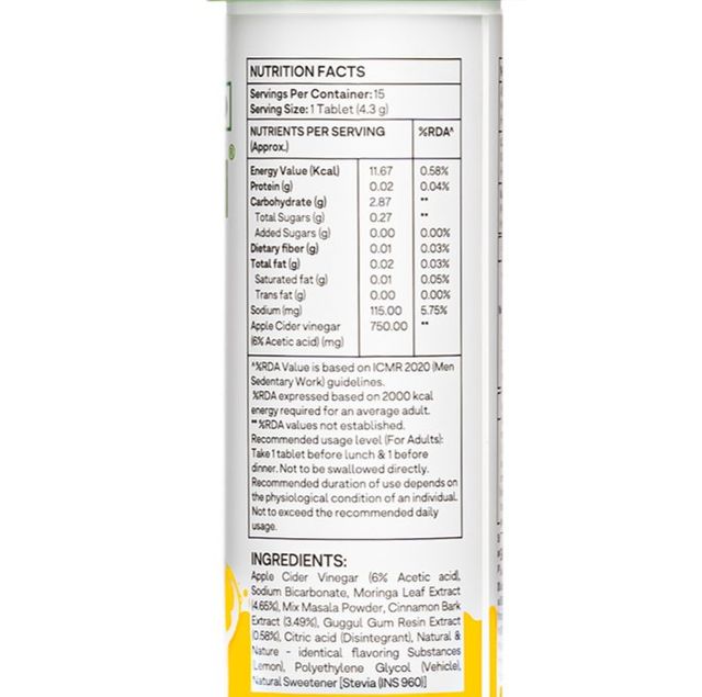 Oziva Acv Moringa For Weigh Loss Lemon Masala