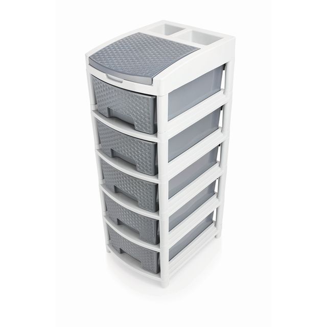 Liza Industries Vector 5 Big Drawer With Extra Compartment (Colour May Vary)