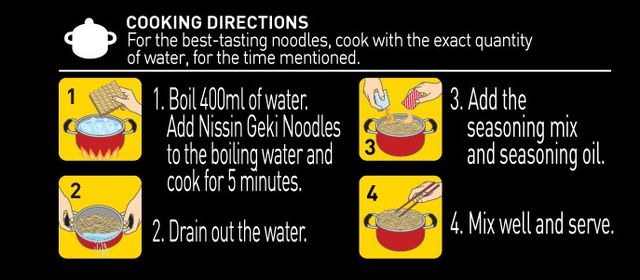 Nissin Geki - Hot and Spicy Korean Veg Flavoured Ramen Instant Noodles 80 g Combo