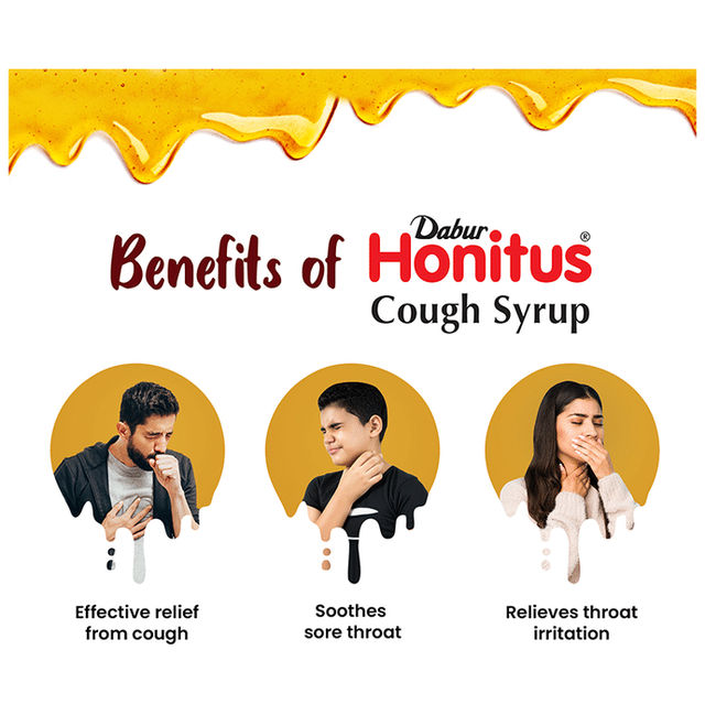 Dabur Honitus Honey Based Ayurvedic Cough Syrup 200mL