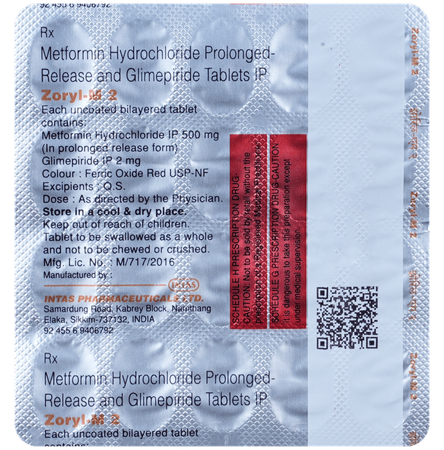 Zoryl M 2 Tablet PR