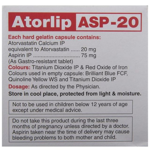 Atorlip ASP 20 Capsule