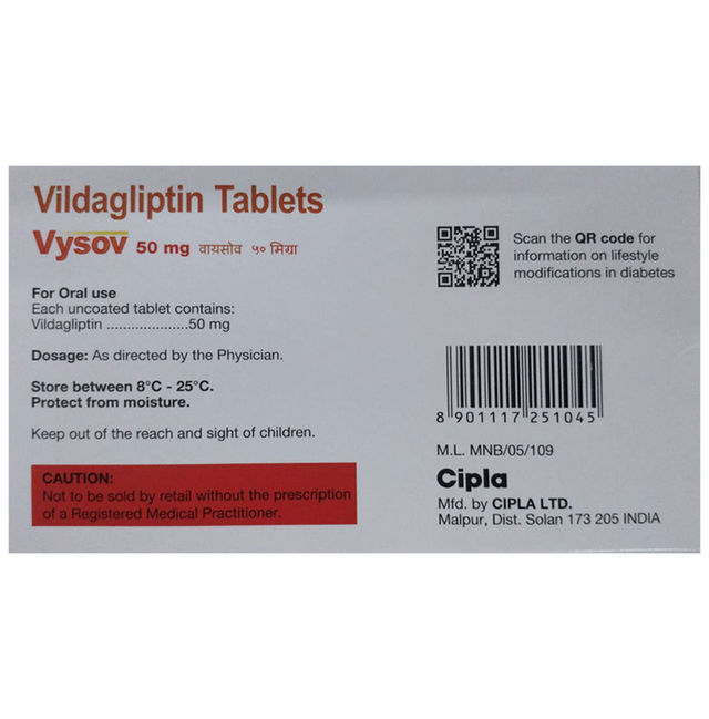 Vysov 50Mg Tablets