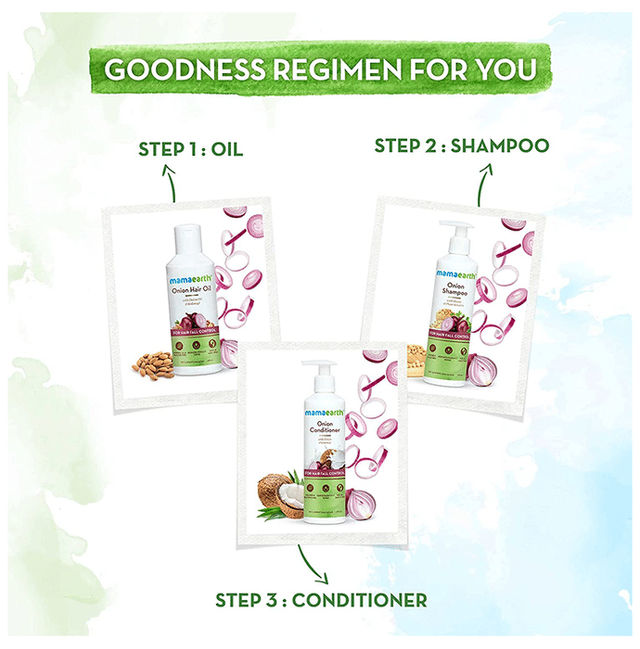 Mamaearth Onion Hair Oil For Hair Fall Control