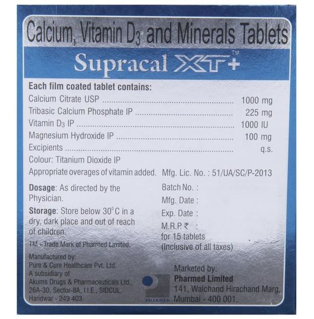 Supracal Xt Plus Tablet 15