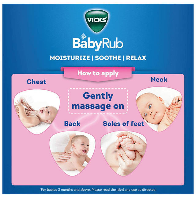 Vicks BabyRub Balm Baby For Kids | 3+ months