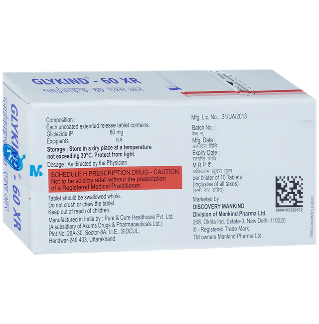 Glykind 60 XR Tablet