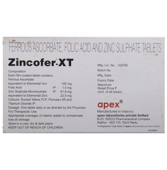 Zincofer XT Tablet