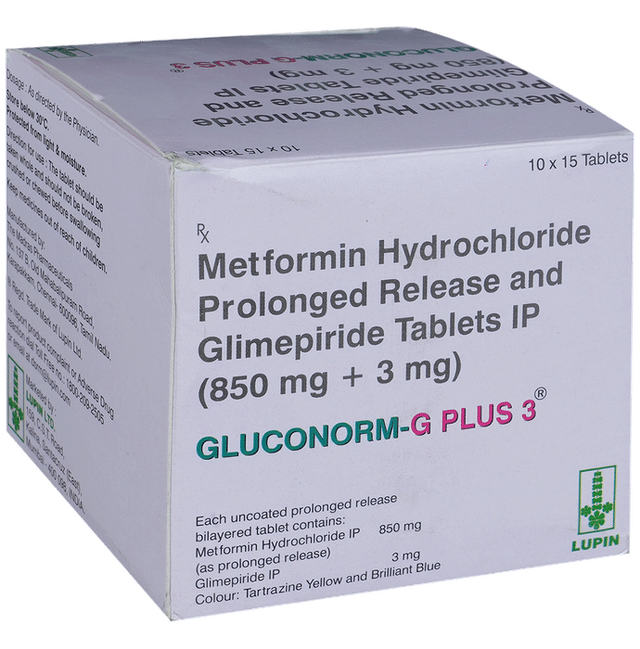 Gluconorm-G Plus 3 Tablets PR