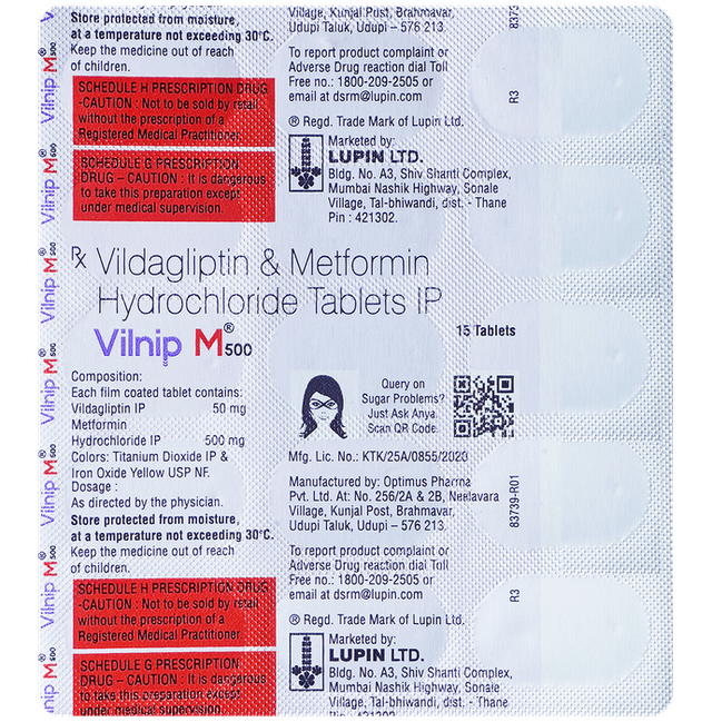 Vilnip M 500 Tablet