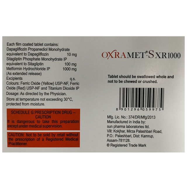 Oxramet S XR 1000 Tablet