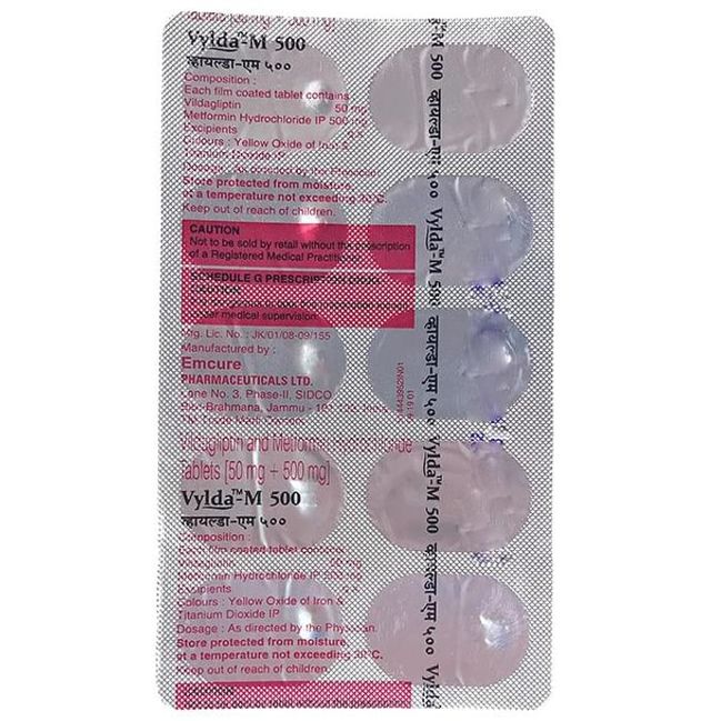 Vylda M 500 Tablets