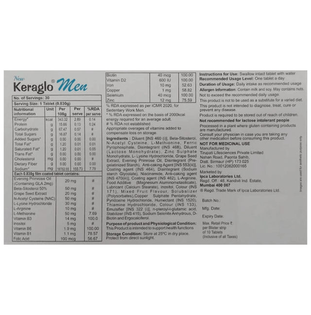 Keraglo Men Tablet