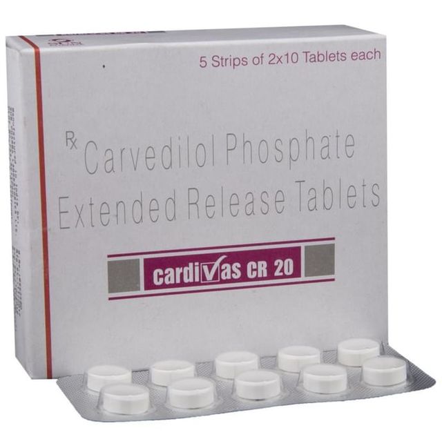 Cardivas CR 20 Tablet