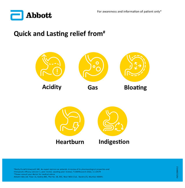 Digene Antacid Antigas Tablet Flavour Orange