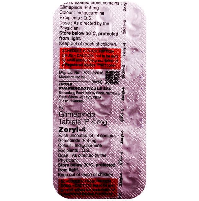 Zoryl-4 Tablets