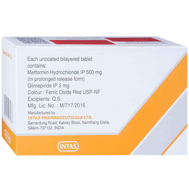 Zoryl M 2 Tablet PR