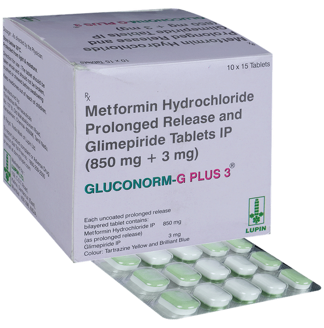 Gluconorm-G Plus 3 Tablets PR