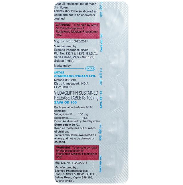 Zava OD 100 Tablets