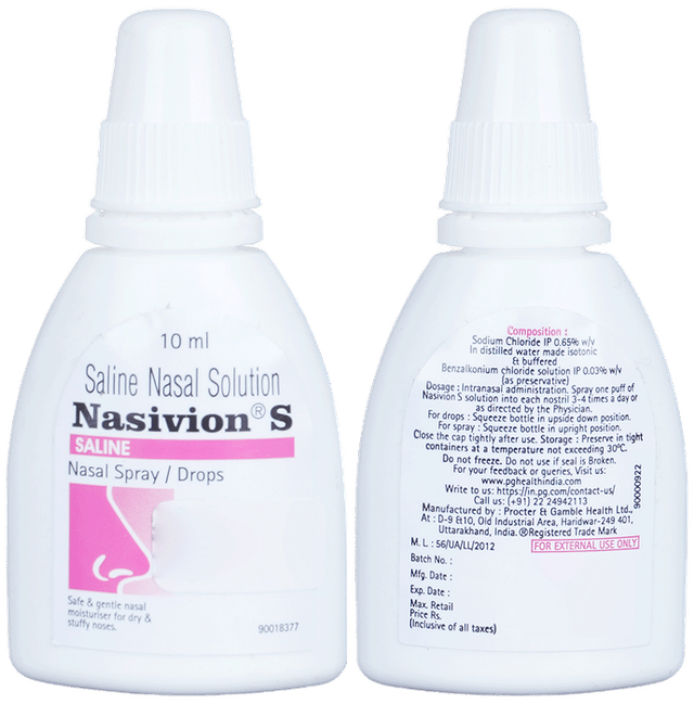Nasivion S Saline Nasal Drops